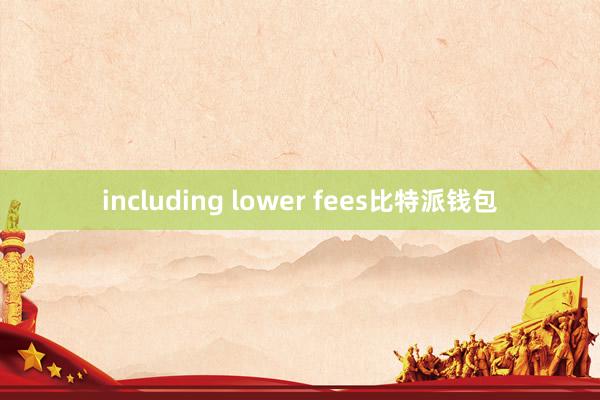 including lower fees比特派钱包