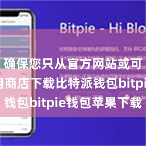 确保您只从官方网站或可信的应用商店下载比特派钱包bitpie钱包苹果下载