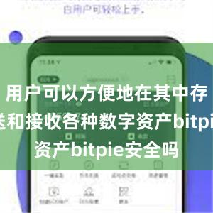 用户可以方便地在其中存储、发送和接收各种数字资产bitpie安全吗