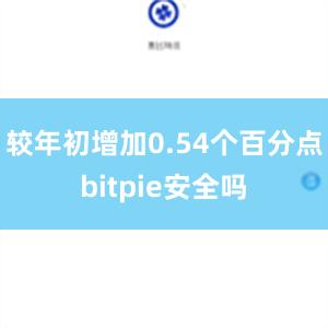 较年初增加0.54个百分点bitpie安全吗