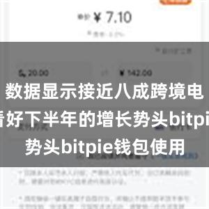 数据显示接近八成跨境电商企业看好下半年的增长势头bitpie钱包使用